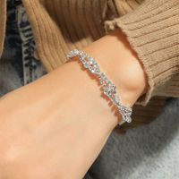 Bracelet Creux En Cristal À La Mode Pour Femmes En Gros main image 1