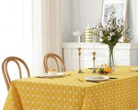 European Style Tablecloth Geometric Tassels Rectangular Table Cover Towel Coffee Tablecloth sku image 5