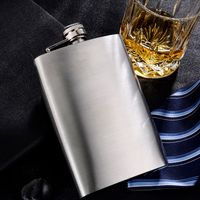 1pc Stainless Steel Hip Flask main image 1