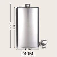 1pc Stainless Steel Hip Flask main image 8