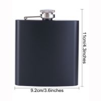 1pc Plain Hip Flask With Funnel main image 3
