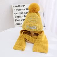 Children's Winter Knitted Hat And Scarf Two-piece Suit Wholesale sku image 1