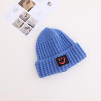 Fashion Children's Woolen Hat Winter Smiley Face Knitted Hat sku image 2