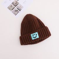 Fashion Children's Woolen Hat Winter Smiley Face Knitted Hat sku image 10