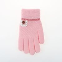 Winter Children's Jacquard Split Finger Gloves Cold-proof Knitted Warm Gloves sku image 4