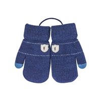 Children's Gloves Autumn And Winter Warm And Velvet Hanging Neck Gloves Knitted Gloves sku image 5