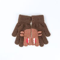 Autumn And Winter New Children's Gloves Cute Cartoon Multicolor Gloves Knitted Gloves sku image 4
