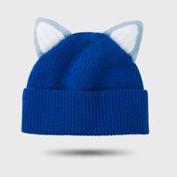 قبعة أذن القط ، قبعة ، صبي دافئ في الخريف والشتاء ، قبعة صوفية في الهواء الطلق ، طالب لطيف ، قبعة محبوكة ، فتاة sku image 3
