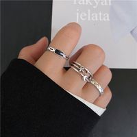 Hip-hop Wide Chain Open Ring Wholesale sku image 10