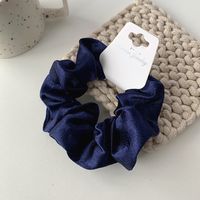 Korean New Large Satin Large Hair Accessories Pure Color Hair Rope Rubber Band Headdress Wholesale main image 6