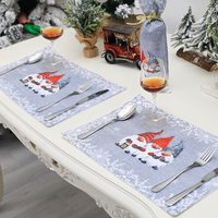 Wholesale Christmas Cartoon Gray Forester Placemat main image 3