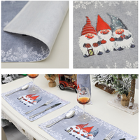 Wholesale Christmas Cartoon Gray Forester Placemat main image 7