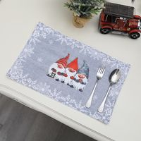 Wholesale Christmas Cartoon Gray Forester Placemat sku image 1