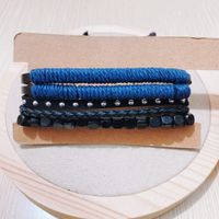 European And American Trend Leather Bracelet Punk Style Hand-woven Multi-layered Leather Bracelet main image 4
