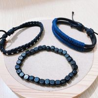 European And American Trend Leather Bracelet Punk Style Hand-woven Multi-layered Leather Bracelet main image 5