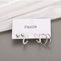 Simple Style Geometric Plating Alloy Earrings Ear Studs main image 4