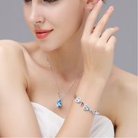 Water Droplets Alloy Plating Women's Necklace main image 3