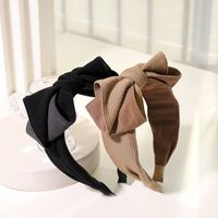 Fashion Fabric Hair Accessories Early Autumn Fashion French Bow Headband Wholesale main image 1