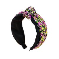Korean Super Glitter Knotted Headband Color Matching Wide-brim Hairpin Wholesale main image 6