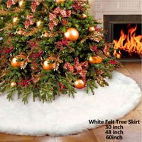 Wholesale White Plush Christmas Tree Skirt main image 4