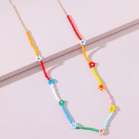 Qingdao European And American Fashion Jewelry Simple Rice Bead Braided Flower Waist Chain main image 5