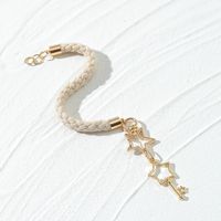 Bracelet Étoile En Corde De Coton À La Mode Européenne Et Américaine Bracelet Pendentif Porte-clés main image 3