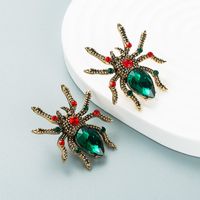 Pendientes De Araña De Diamantes De Aleación De Diseño Europeo Y Americano Al Por Mayor main image 3