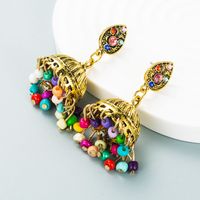 Christmas Series Alloy Dripping Oil Diamond Christmas Tree Earrings main image 4