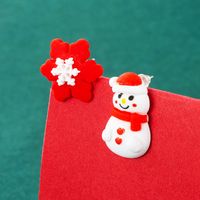 Christmas Series New Resin Cute And Cute Cartoon Christmas Earrings main image 3