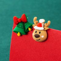 Christmas Series New Resin Cute And Cute Cartoon Christmas Earrings main image 4