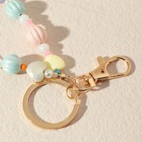 Bohemian Personalized Stained Glass Pearl Heart Shaped Keychain Accessories main image 5