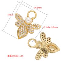 Micro-inlaid Bee Pearl Insect Color Pendant Accessories Diy Jewelry Zircon Accessories main image 6