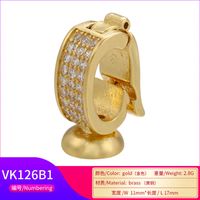 Micro-inlaid Zircon Buckle Semi-finished Product Empty Tray Diy Jewelry Accessories main image 5