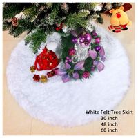 Christmas Tree Skirt White Long Plush 60 Inch 150cm main image 11