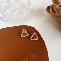 Retro Autumn And Winter Triangle Earrings 2021 New Earrings sku image 1