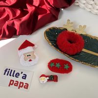 Weihnachtskopfbedeckung 4er Set Kinder Niedliche Clip Dekoration Geweih Haarseil Haarnadel sku image 2