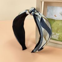 2021 New Ethnic Style Headband Women's Fabric Wide-brimmed Embroidery Knotted Headband sku image 20