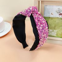 Korean Super Glitter Knotted Headband Color Matching Wide-brim Hairpin Wholesale sku image 6
