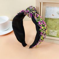 Korean Super Glitter Knotted Headband Color Matching Wide-brim Hairpin Wholesale sku image 8
