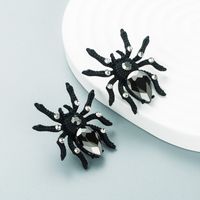 Pendientes De Araña De Diamantes De Aleación De Diseño Europeo Y Americano Al Por Mayor sku image 4