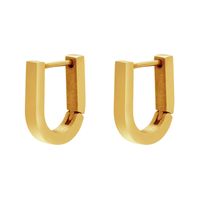 Fashion Geometric 304 Stainless Steel 18K Gold Plated Earrings sku image 22