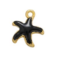 Color Drop Oil Starfish Small Pendant Five-pointed Star Diy Jewelry sku image 7