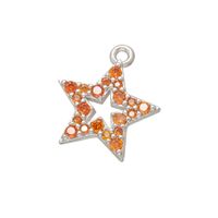 Micro-inlaid Colored Heart Five-pointed Star Small Pendant Diy Jewelry Accessory sku image 9