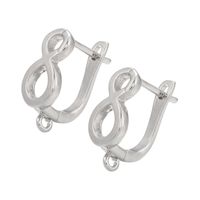 Glossy Figure 8 Ear Buckle Twist Diy Ear Buckle Wholesale sku image 2