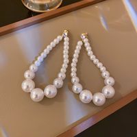 Fashion Pearl Diamond Drop-shaped Temperament Earrings Wholesale main image 7