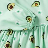 Fashion Stitching Lapel Avocado Children's Skirt Wholesale main image 5