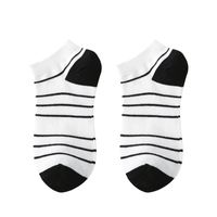Black And White Cow Spotted Spring And Summer Short Socks Leopard Retro Boat Socks main image 6