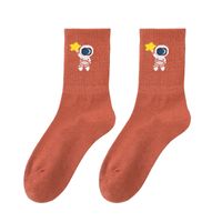 Astronaut Socken Frauen Röhrensocken Herbst Und Winter Koreanische Cartoon Dicke Strümpfe main image 6