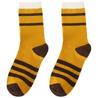 Herren Und Damen Farblich Passende Gestreifte Schlauchsocken Baumwoll-gummiband Sportsocken main image 6