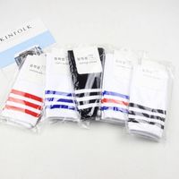 New Pure Cotton Three-bar Dance Performance Tube Socks Striped Sports Student Socks Wholesale main image 5